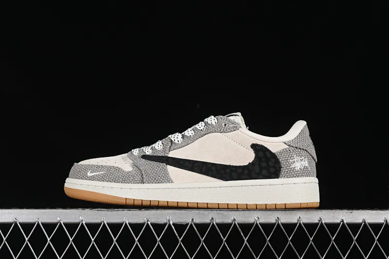 All Categories Air Jordan Jordan Series Basketball Shoes Air Jordan 1 Low High-end Customized Low-top Shoes Travis Scott x Fragment Design x Air Jordan 1 Low OG SP AJ1 Joe 1 Stussy Joint-Ma Peanut Gum Low-top Cultural Casual Shoes JH6089-006